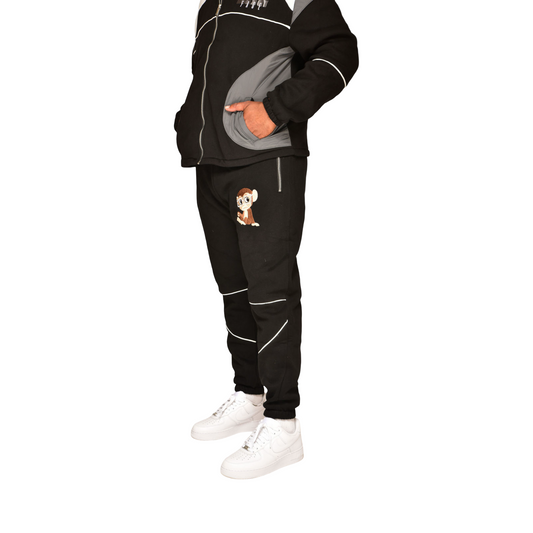 MonkeyFace Black Men’s Jogger Set