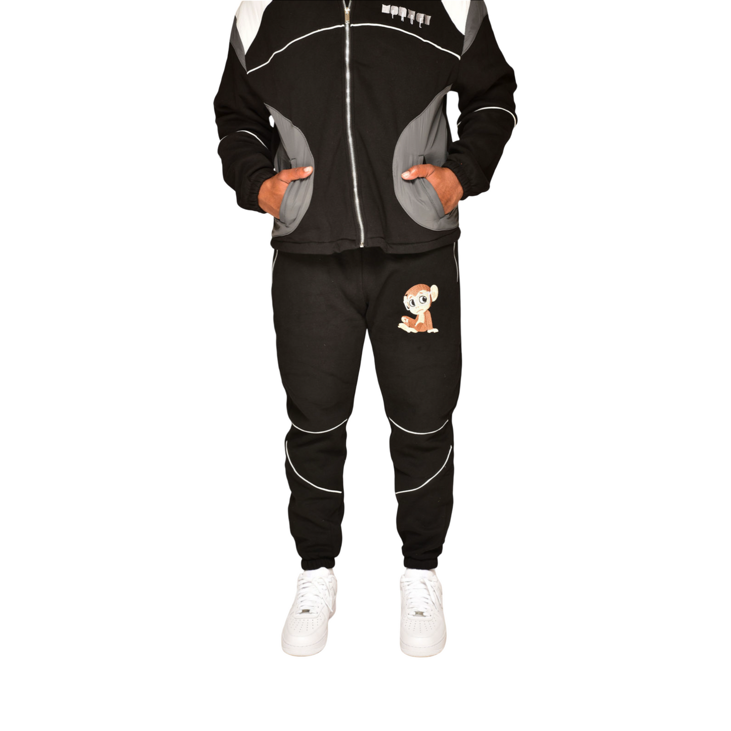 MonkeyFace Black Men’s Jogger Set