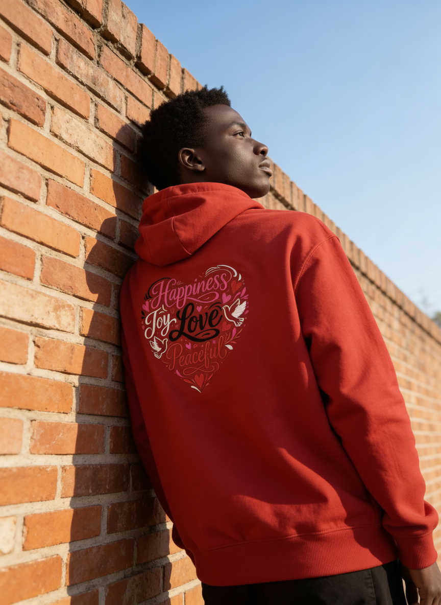 Happiness Joy Love Peace Red Sweatsuit