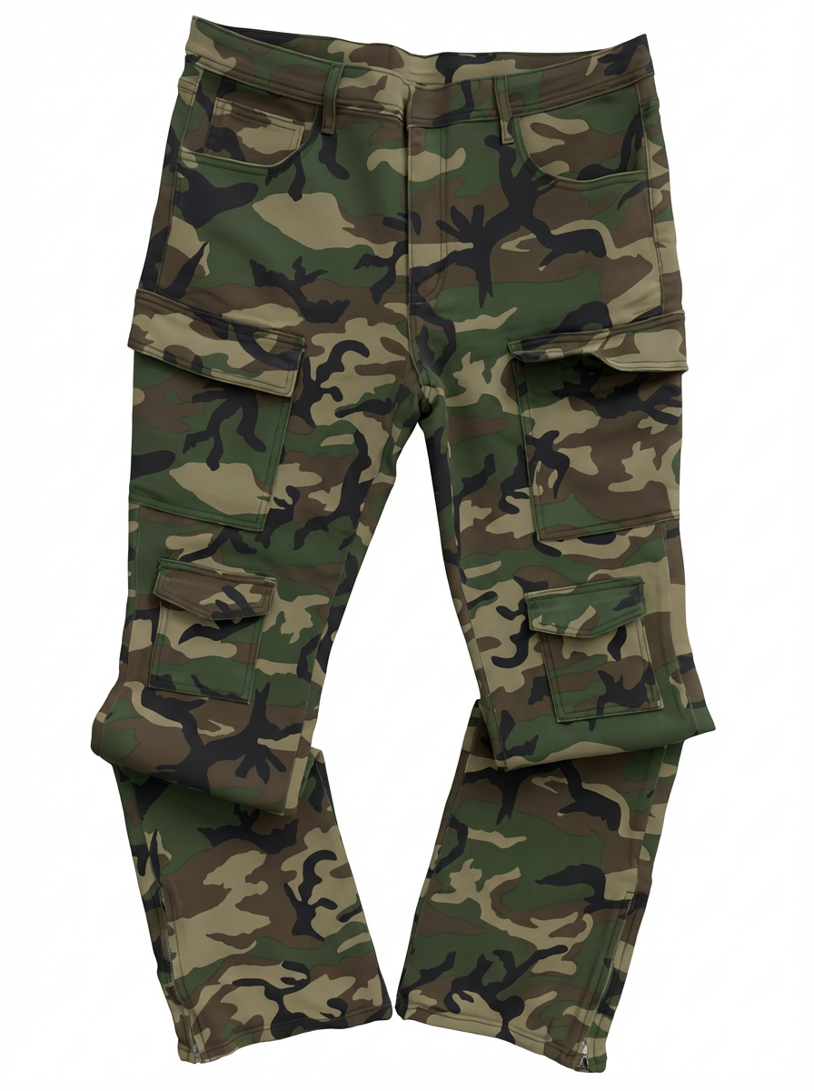 Camouflage Stacked Jeans