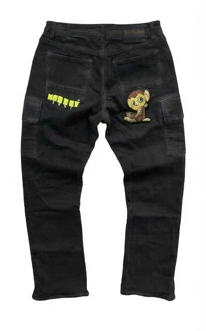 Ash Wash Black Stacked Jeans