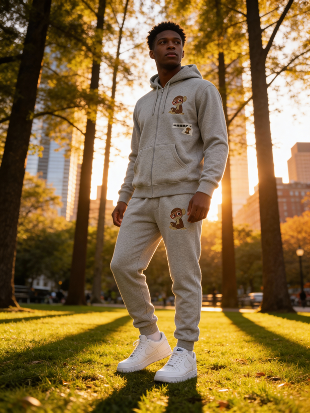 Classic MonkeyFace Sweatsuit Grey