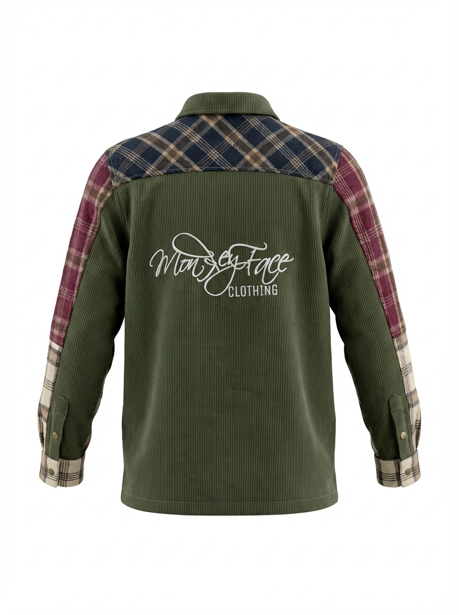 Plaid Flannel Button Up Multi Color