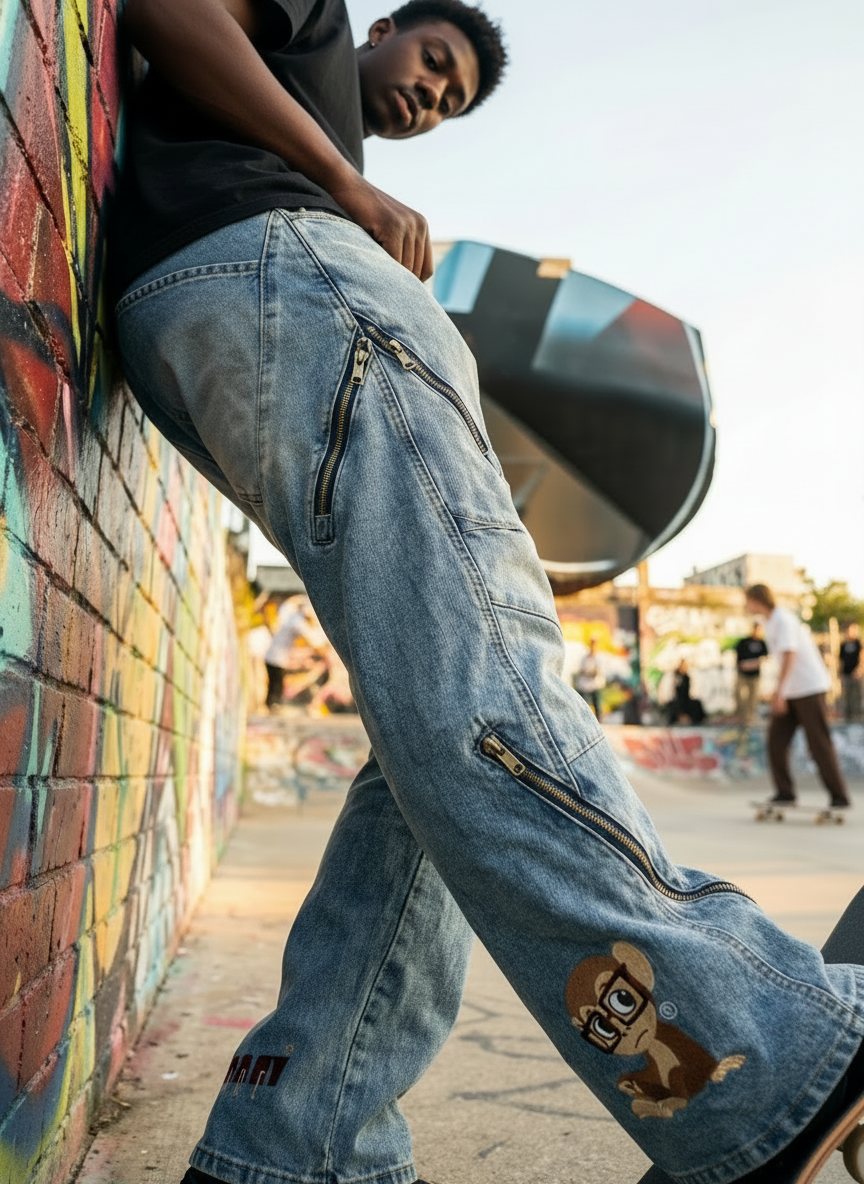 Stacked Denim Faded