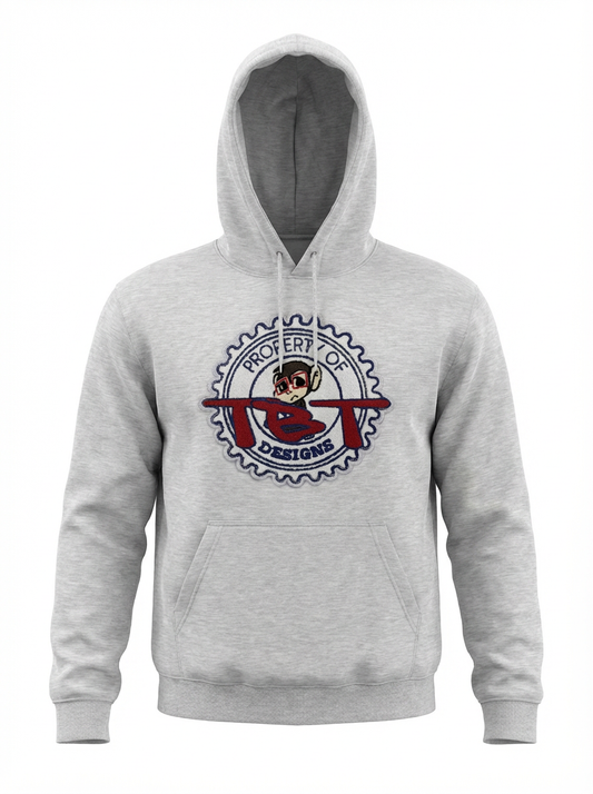 Classic MonkeyFace Heather Grey Hoodie